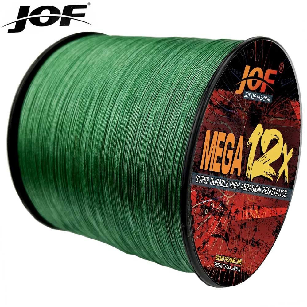 JOF X12 Super Smooth 100M 300M 500M 12 Strand Braid Lines Lake ญี่ปุ่น PE สายถัก 25Lb-92Lb สายญี่ปุ่น PE สายลอยปลาคาร์พเหยื่อตกปลาสาย