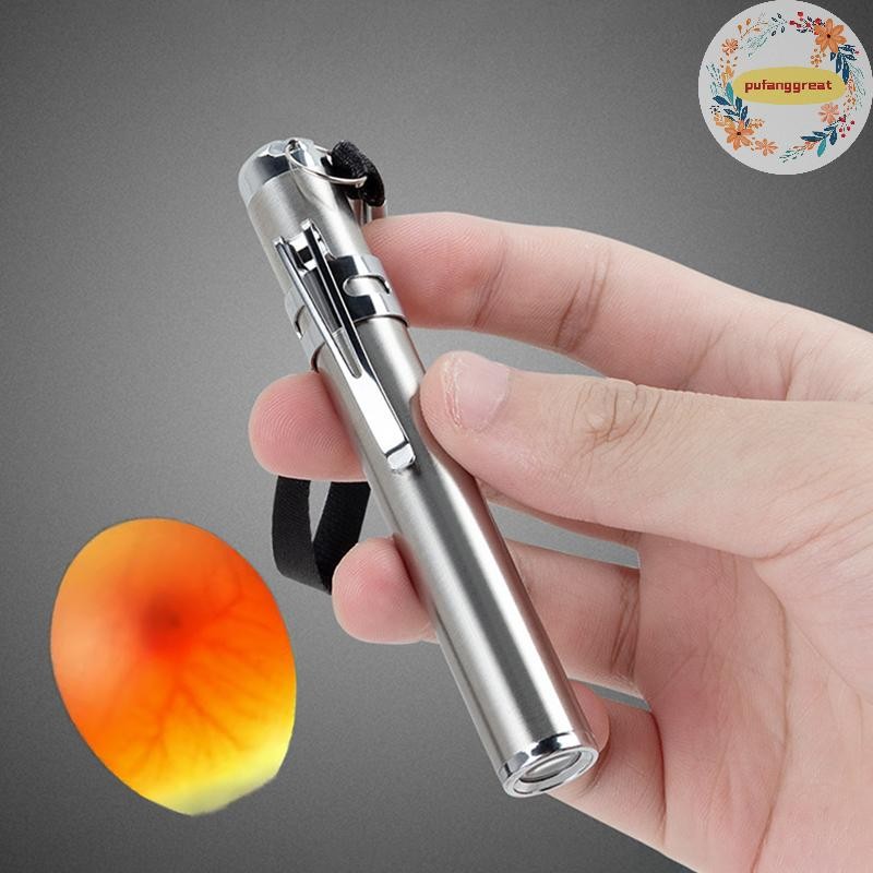 Pufanggreat มือถือไฟฉายทางการแพทย์ไข่ Candler Tester Bright Cool ไฟ LED Cling โคมไฟสําหรับไก่ทั้งหมด Dark Quail เป็ด Canary ไข่ TH