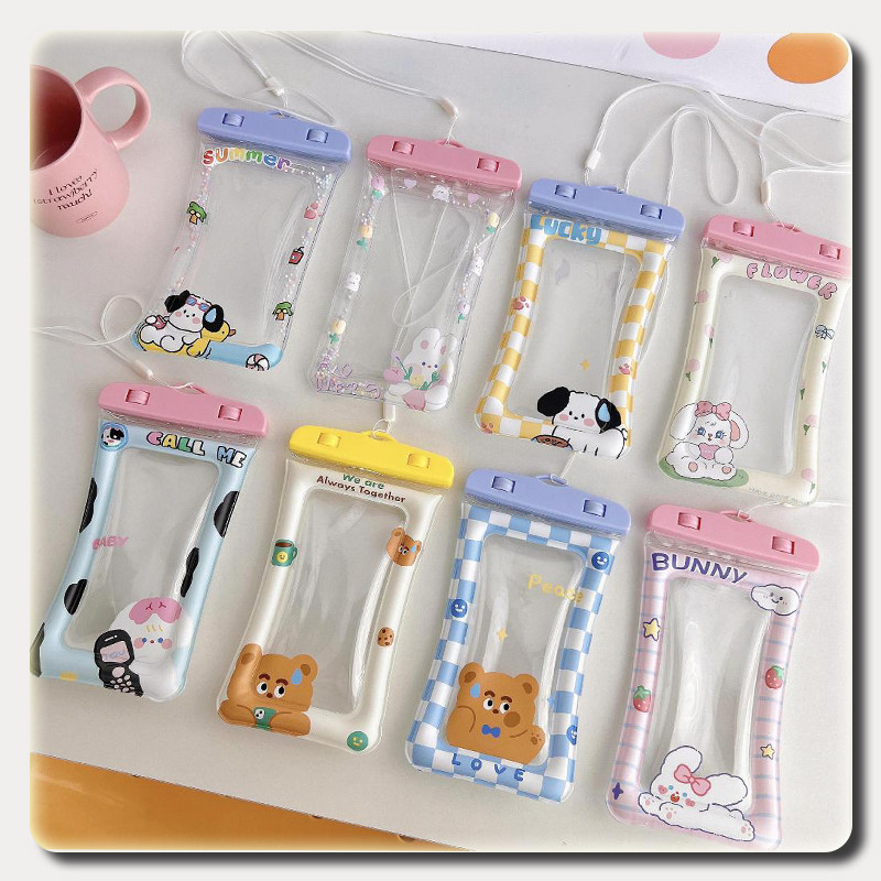 YTL พร้อมส่ง ราคาพิเศษถูกสุดๆ ต้อนรับสงกรานต์ ซองกันน้ำ ซองใส่โทรศัพท์กันน้ำ พร้อมสายคล้องคอ ปรับระดับได้ ทัสกรีนได้
