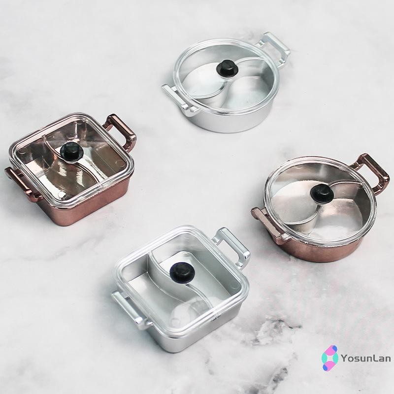 Yosunlan] DollHouse Mini Hot Pot Dinner Plate จีน Cuisine Cookware เครื่องครัวแฟชั่นตุ๊กตา House Accessories เฟอร์นิเจอร์ของเล่นใหม่