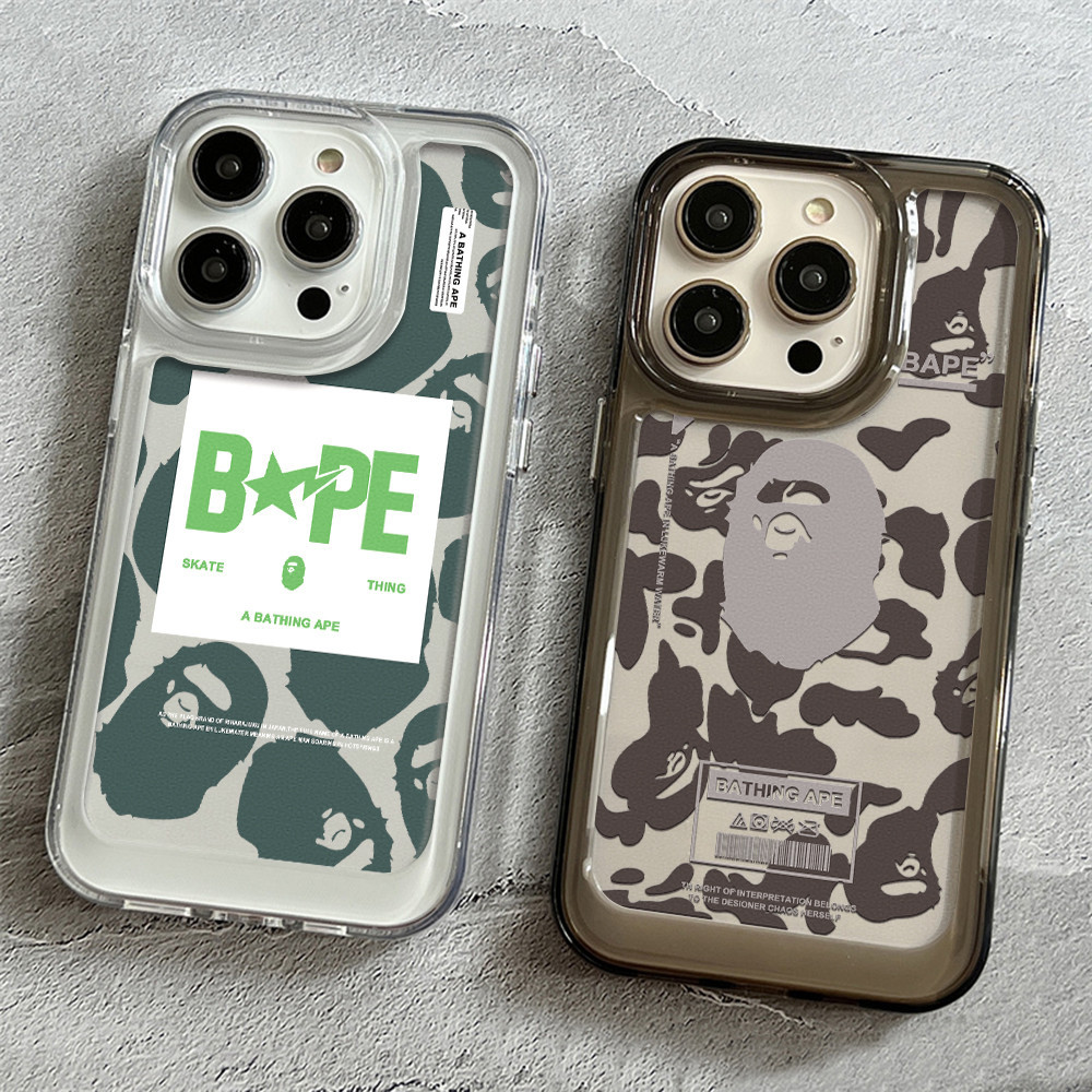 SAMSUNG Sunshine เคสโทรศัพท์มือถือ กันกระแทก ลายภูเขา BAPE Spider-Man สีเหลือง สําหรับ iPhone 15 14 13 12 11 promax s24 S22 s23 plus ULTRA FE A54