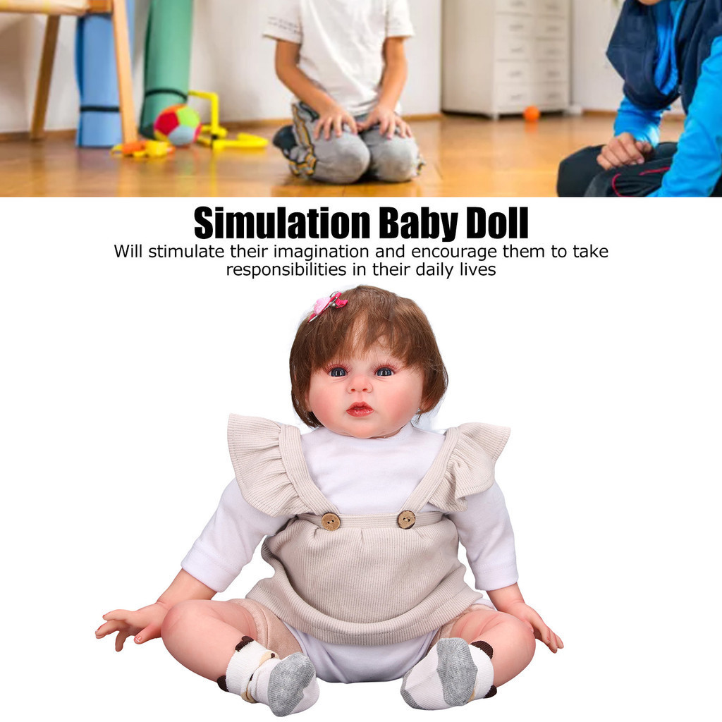 BW3 ตุ๊กตาเด็กทารกเกิดใหม่เหมือนจริง ตุ๊กตา ตัวซิลิโคนที่สมจริง ตุ๊กตาทารกแรกเกิด ของขวัญพร้อมเสื้อผ้า