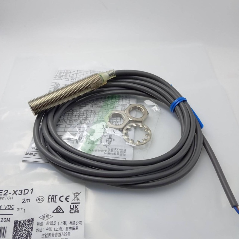 E2E-X3D1-N / E2E-X3D1-N-2 หัว 12mm ระยะจับ 3ทท จับ โลหะ 2สาย NO 12V-24V