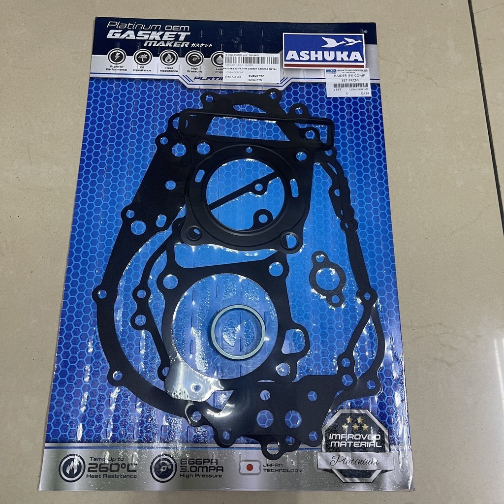 SUZUKI RAIDER 150 FUEL INJECTION RAIDER150 FI RAIDER-150 FI OVERHAUL GASKET COMPLETE ชุดโลหะ ASHUKA 