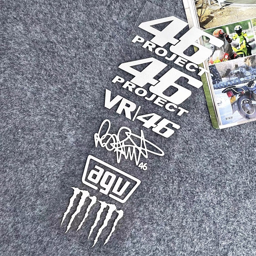 สติกเกอร์สะท้อนแสง No.46 Rossi กันน้ํา กันแดด สําหรับติดตกแต่งหมวกกันน็อค รถจักรยานยนต์ - รูปที่ 3
