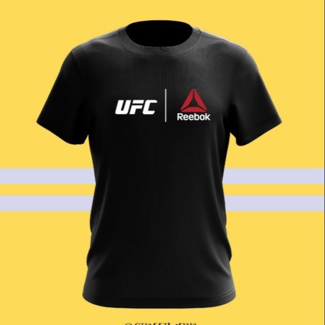Ufc REEBOK เสื้อยืด ผ้าฝ้าย 100% พิมพ์ลาย💪 UFC REEBOK SPORT