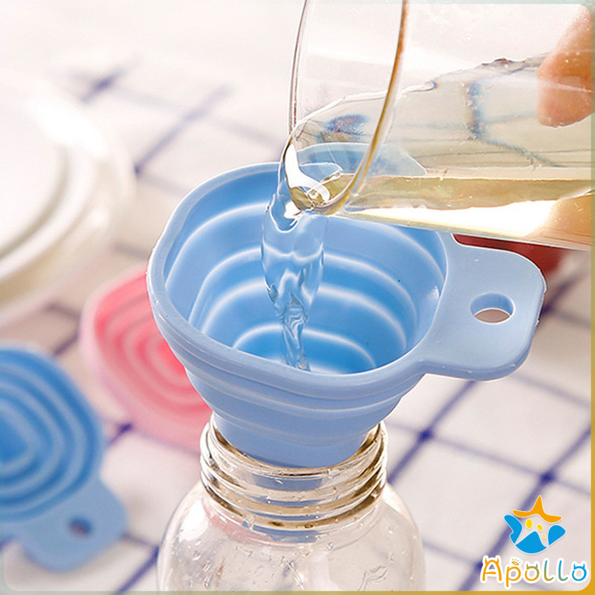 Apollo กรวยซิลิโคน พับเก็บประหยัดพื้นที่ พกพาสะดวก Silicone funnel