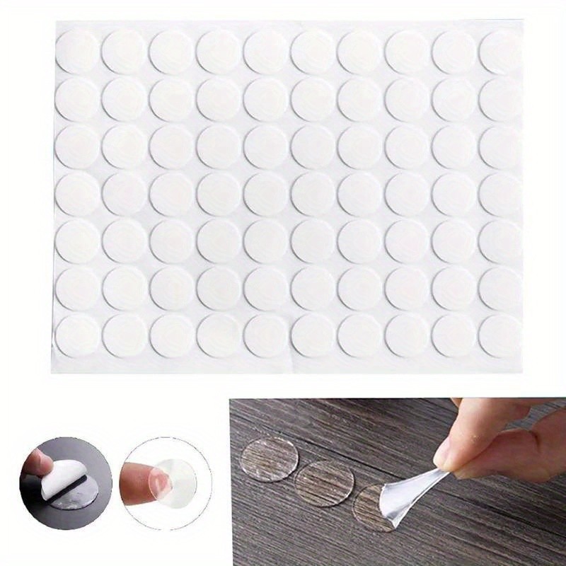 สติกเกอร์เทปกาวอะคริลิคใส สองด้าน ทรงกลม กันน้ํา สําหรับงานฝีมือ DIY 50 ชิ้น