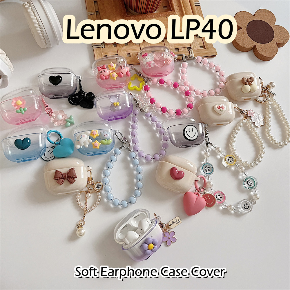 【Case Home】นําไปใช้กับ Lenovo LP40 เคส Case เคสหูฟัง การ์ตูนชุดนวัตกรรม ซิลิโคนนุ่ม เคส เคสหูฟัง