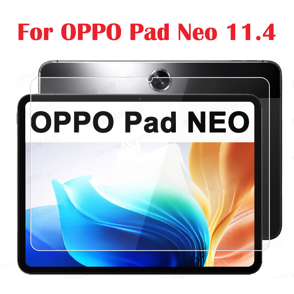 ฟิล์มกระจกนิรภัยกันรอยหน้าจอ HD กันรอยขีดข่วน สําหรับ OPPO Pad NEO 11.4 2024 LTE กระจกกันรอยแบบใส,ฟิล์มใส