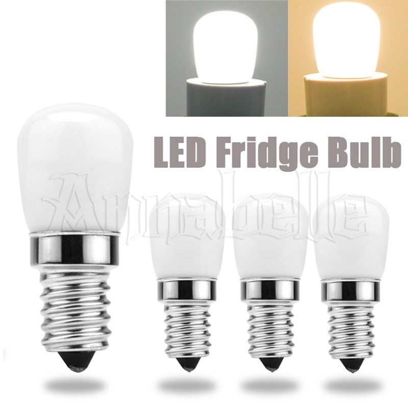 [ขายดี] หลอดไฟ LED E14 220V ขนาดเล็ก สีขาวอบอุ่น แบบเปลี่ยน สําหรับตู้เย็น ตู้แช่แข็ง ข้าวโพด - โคมไฟ