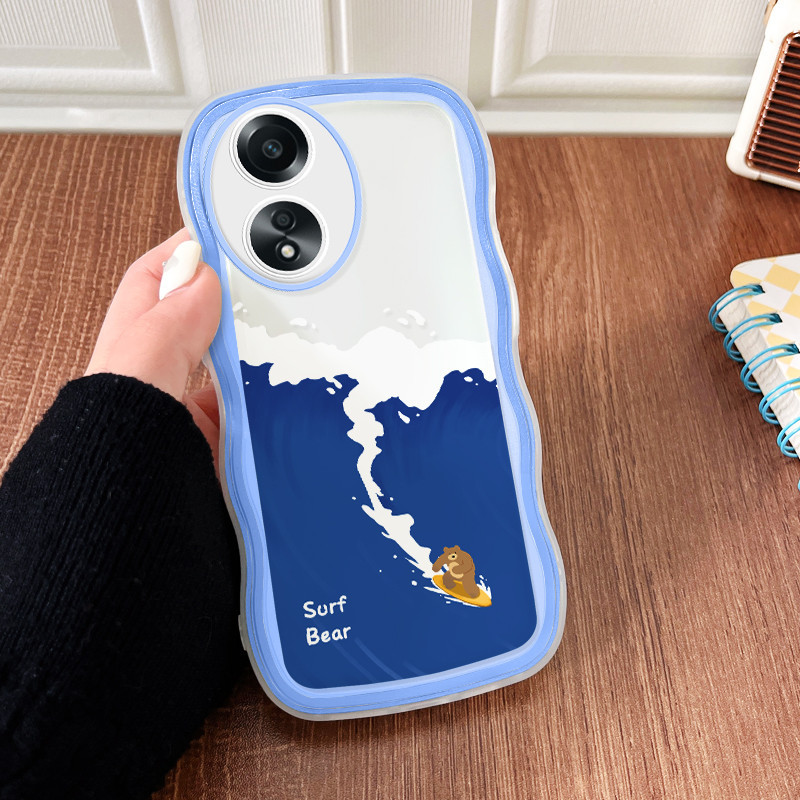 กรณี HP สําหรับ Oppo A58 4G สําหรับ OppoA58 OPOP 0PP0 A58 OP ปลอก Softcase Kesing Lucu โทรศัพท์ Cess