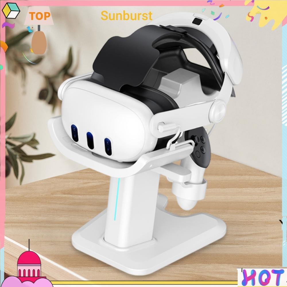 แท่นชาร์จหูฟังเล่นเกม VR ประหยัดพื้นที่ สําหรับ Meta Quest 3 [Sunburst11.th]