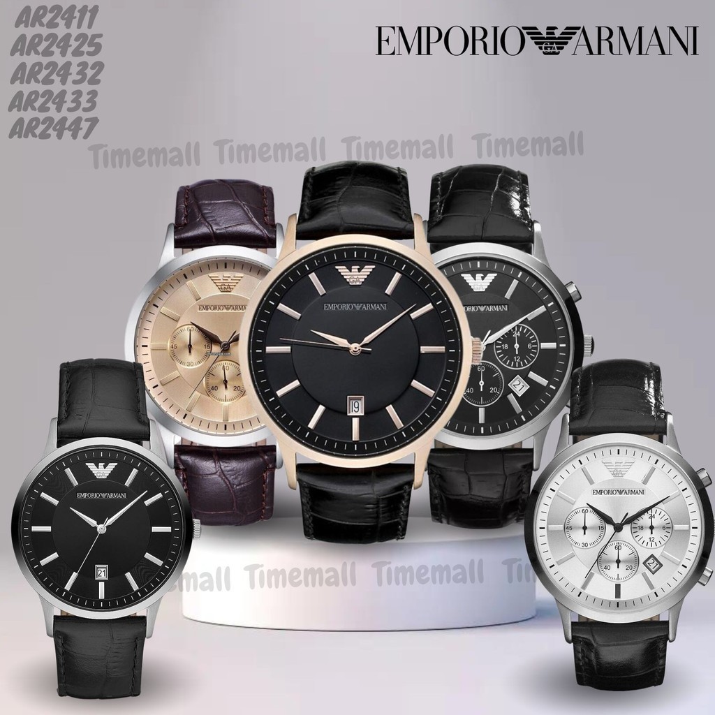 TIME MALL นาฬิกา Emporio Armani OWA329 นาฬิกาผู้ชาย นาฬิกาข้อมือผู้หญิง แบรนด์เนม Brand Armani Watch AR2432
