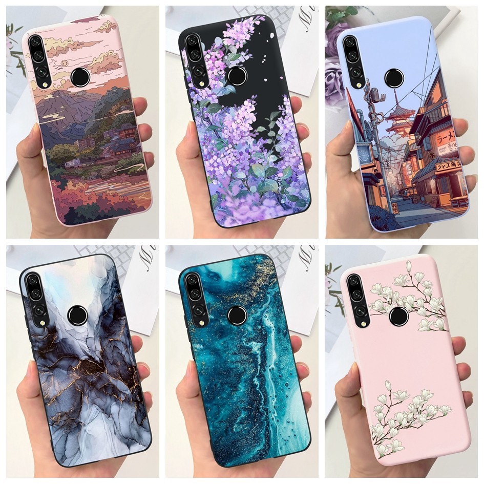 เคสซิลิโคนนิ่ม ลายดอกไม้ 6.59 นิ้ว สําหรับ Huawei Y9 Prime 2019 STK-L21 STK-L22 STK-LX3