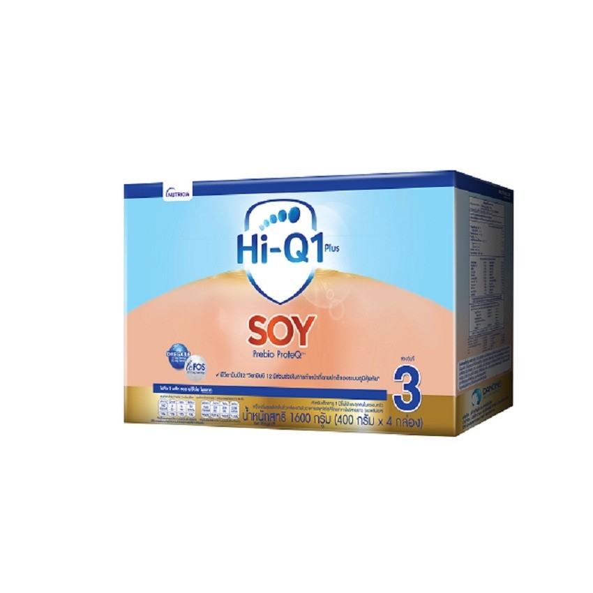 Hi-Q soy ไฮคิว 1 พลัส ซอย พรีไบโอโพรเทก 1600 กรัม นมผงสูตรเฉพาะ ช่วงวัยที่ 3 [82uYH1]