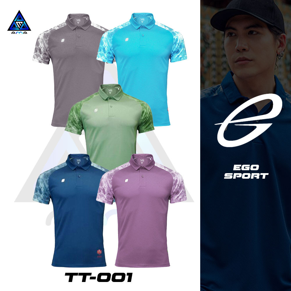 EGO SPORT  รุ่นTHAI TONE รหัส TT-001 อีโก้ เสื้อโปโลแขนลายมัดย้อม ชุด 1 ของแท้100%