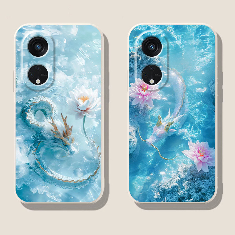 Dmy เคสซิลิโคนนิ่ม ลายมังกร กันกระแทก สําหรับ oppo Reno 8T 8 pro 10 2 2F 5 6 6Z 7Z 8Z 3 4 pro 7