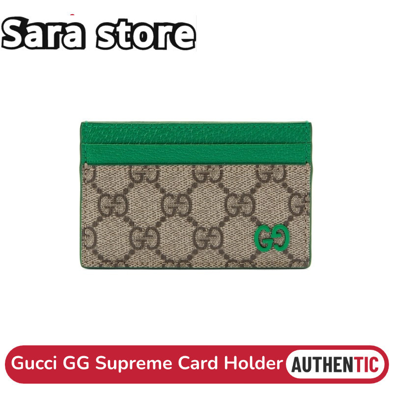 กุชชี่ Gucci Gucci GG Supreme Card Holder ผู้ถือบัตร