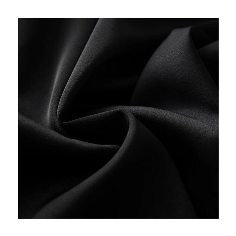 เสื้อเชิ้ตลําลอง ผ้าซาติน ทรงหลวม ระดับไฮเอนด์ สีดํา สําหรับสตรี พลัสไซซ์ XXL - รูปที่ 4