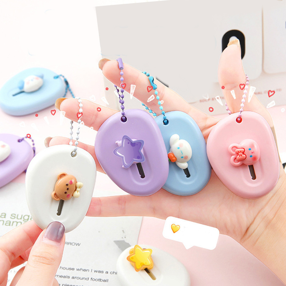 เครื่องเขียนแบบพกพามินิการ์ตูนศิลปะมีดหดยูทิลิตี้น่ารัก