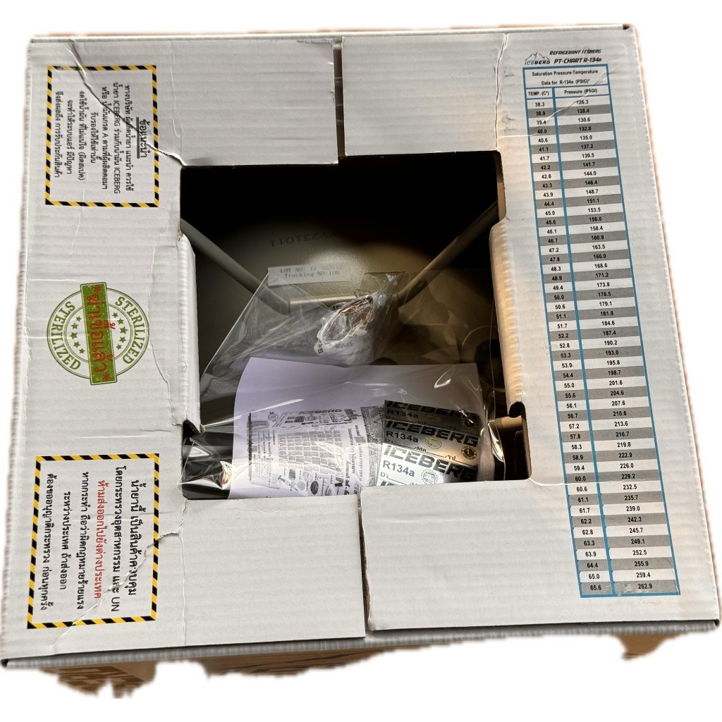 อะไหล่แอร์ น้ำยาแอร์ R134A ICEBERG ขนาด 3kg(ไม่รวมน้ำหนักถัง)โฉมใหม่ น้ำยาแอร์ r134a แท้ 3kg r134a น