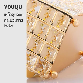 【ส่งจากกทม|พร้อมสต็อก】กล่องใส่ทิชชู่ กล่องทิชชู่งานคริสตัล กล่องใส่กระดาษทิชชู่