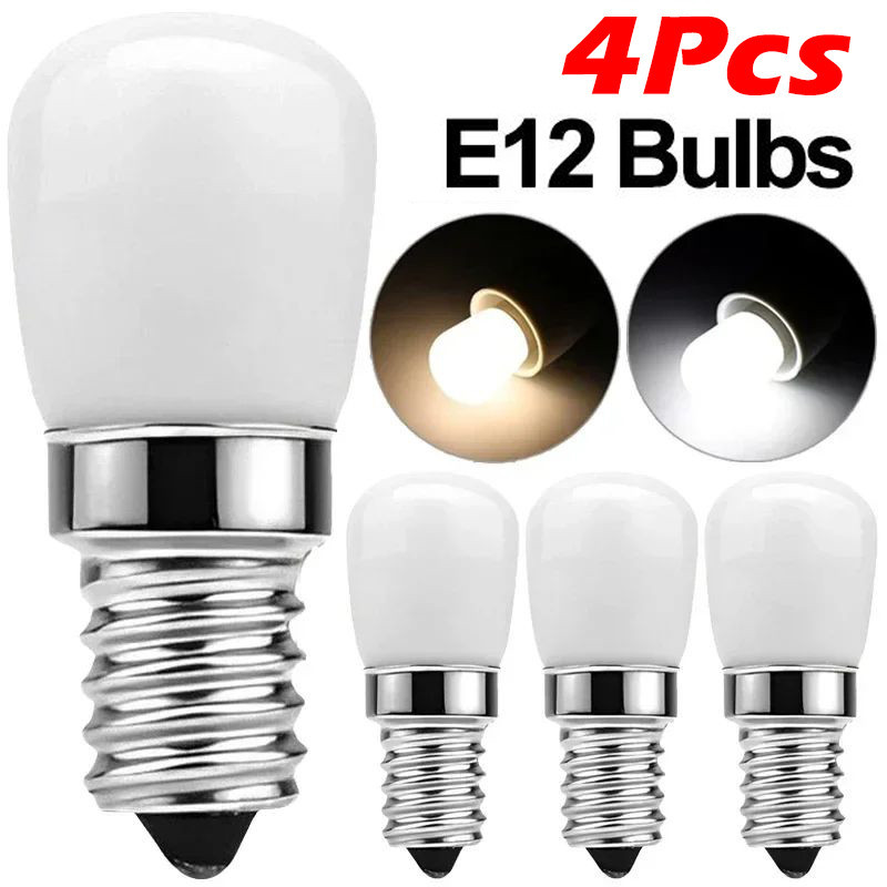 220โวลต์ J12 หลอดไฟตู้เย็น LED ขนาดเล็ก โคมไฟสกรูแบบถอดเปลี่ยนได้ในครัวเรือน ประหยัดไฟ สําหรับตู้แช่