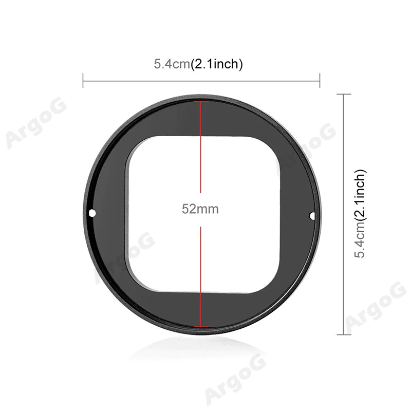 ArgoG อแดปเตอร์ฟิลเตอร์เลนส์ 52mm สำหรับ Insta360 Ace Pro / Ace Pro 2 พร้อมฟิลเตอร์ UV และฝาครอบ อุปกรณ์เสริม Ace Pro 2 thumbnail 3