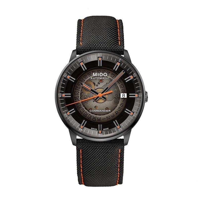 สินค้าใหม่ Mido Commander นาฬิกาข้อมือกลไกอัตโนมัติ สีโปร่งใส สําหรับผู้ชาย M021.407.37.411.00