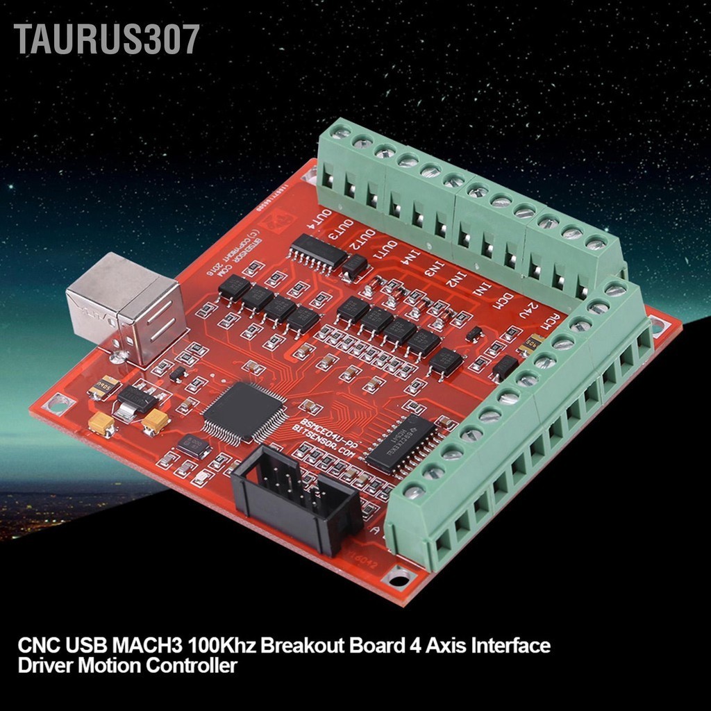Taurus307 USB MACH3 100Khz Motion Controller การ์ด Breakout Board สำหรับการแกะสลัก CNC