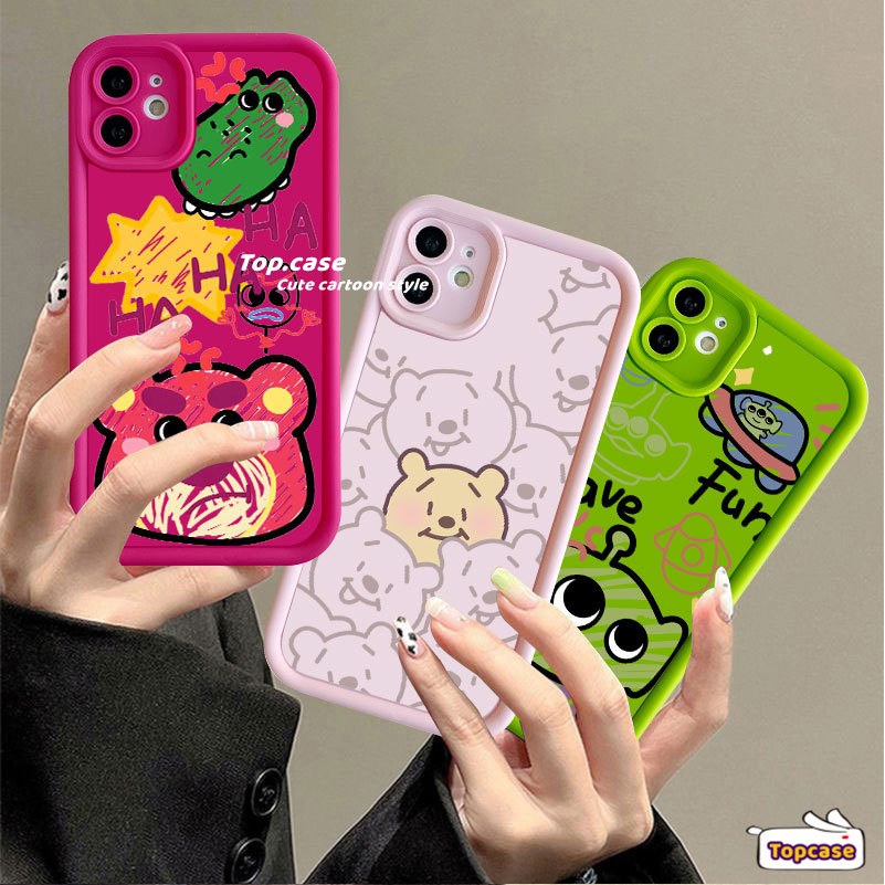 เคสโทรศัพท์มือถือแบบนิ่ม ลายการ์ตูนหมี Win-nie Bears สําหรับ Samsung A25 A15 S24 A05 A05s A54 A14 A34 A04s A24 A23 A13 A03 A52s A03s A02s A12 A22 A51 A32 A50 A30s A50s S24 Ultra