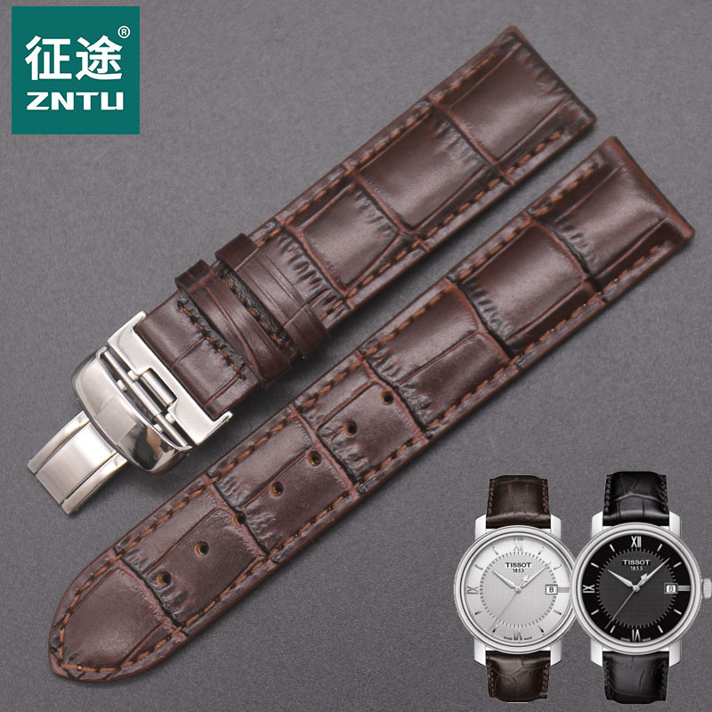 ใหม่ เหมาะสําหรับ tissot tissot Harbor T097 เข็มขัด t097407ที่097410ก สายนาฬิกาหนังแท้ผู้ชายผู้หญิง