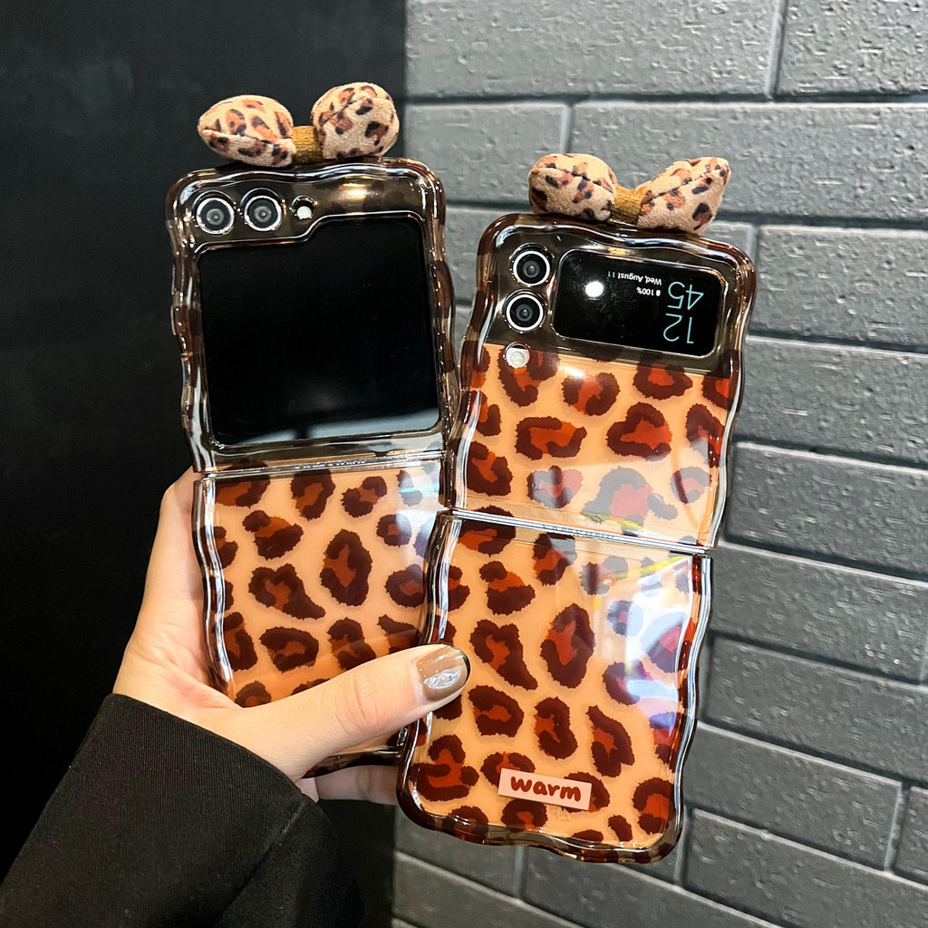 Fold Caseavy edge สําหรับ SAMSUNG Z Flip5 Flip4 Flip3 ปลอกสําหรับสาวกันกระแทกเลนส์ป้องกันการ์ตูนกรณี