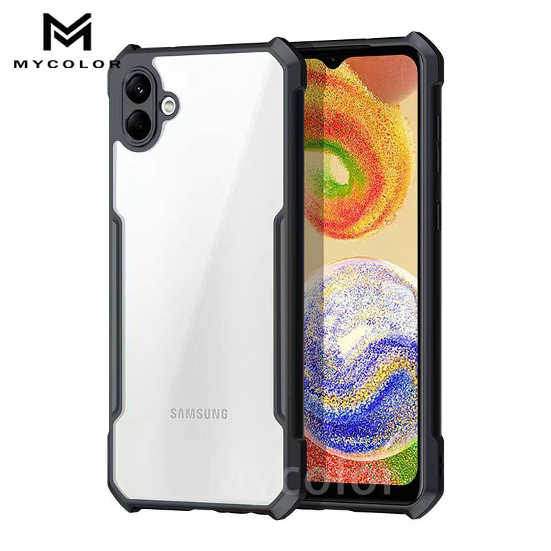 เคสกันกระแทกสําหรับ Samsung ss Galaxy A16 A06 A55 A54 A35 A34 A24 A15 A14 A04 A04s A04E 5G 4G 2024 ปลอกอะคริลิคโปร่งใสฝาครอบ
