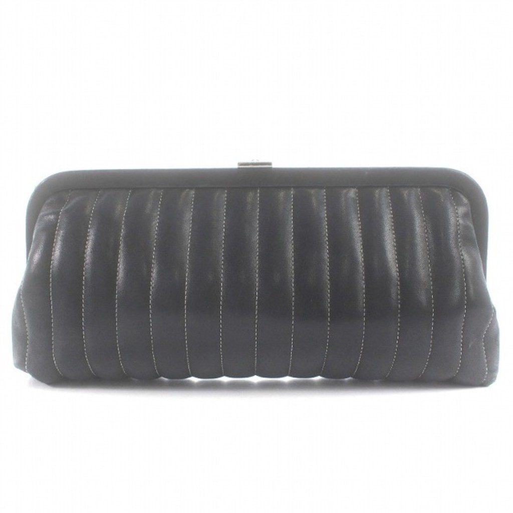Chanel New Mademoiselle Clutch Bag Party Bag 10th Series Black Direct from Japan Secondhand