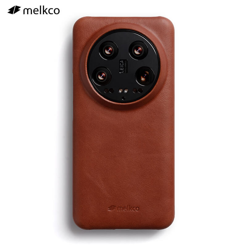 Melkco Premium Cowhide หนังสําหรับ Xiaomi Mi 14 Ultra Luxury Slim Vintage Oil Wax ไมโครไฟเบอร์ด้านในกลับ Shell