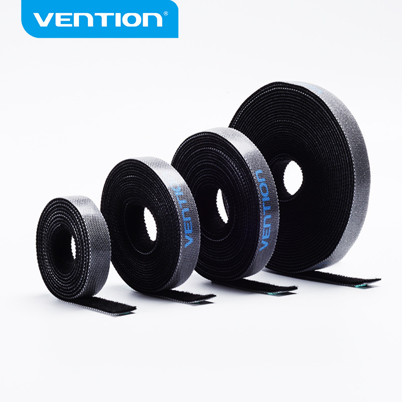 Vention ที่ม้วนเก็บสายเคเบิล ที่เก็บสายเคเบิล ที่ม้วนเก็บสายเคเบิล ไนล่อน สายเคเบิล ที่มีสีสัน ผูกฉลากริบบิ้น สายไฟ