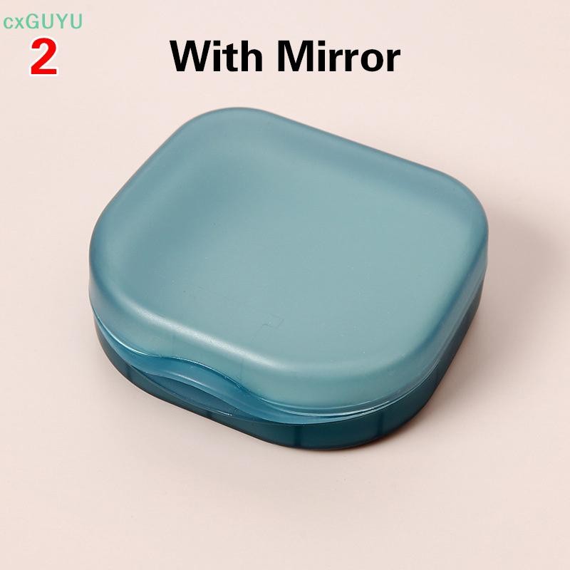 [cxGUYU] กล่องเก็บฟันปลอมผู้สูงอายุกล่องฟันปลอมแบบพกพาวงเล็บที่มองไม่เห็นจัดฟันรีเทนเนอร์กรณีที่มีฝาปิดภาชนะกันฝุ่น ราคา - รูปที่ 4