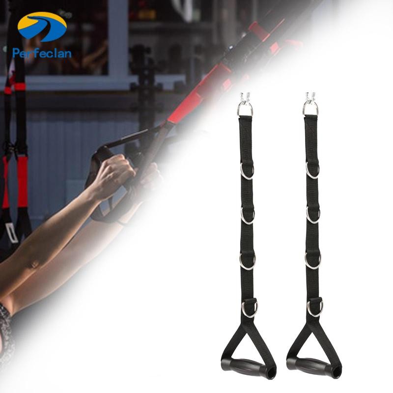 Perfeclan Tricep Bicep Rope Heavy Duty Resistance Band Grips สําหรับ Strength Training Push