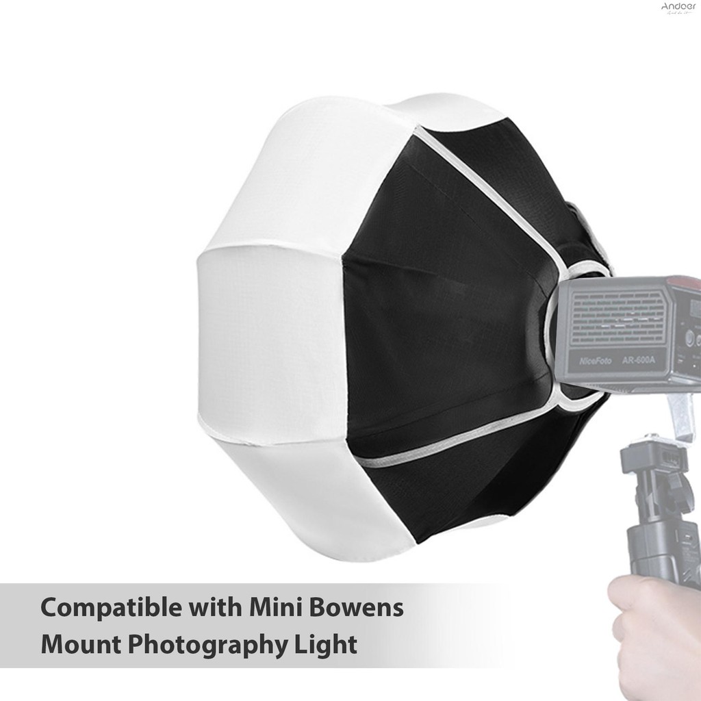 30 ซม./11.8 นิ้วโคมไฟ Softbox ทรงกลมพับกล่องนุ่มติดตั้งด่วน Mini Bowens Mount สตูดิโอการถ่ายภาพวิดีโออุปกรณ์เสริม