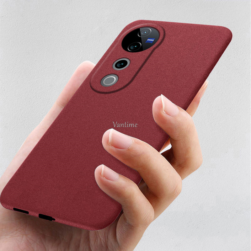 DAGE สําหรับ vivo V40 V30 Pro 5G กรณี Soft Sandstone บางพิเศษป้องกันเหงื่อลื่น Matte กลับเคสโทรศัพท์ SE V50 V40E V50E LITE ราคา ถูกที่สุด ดีลบีเคเค แกลเลอรีภาพที่ 5