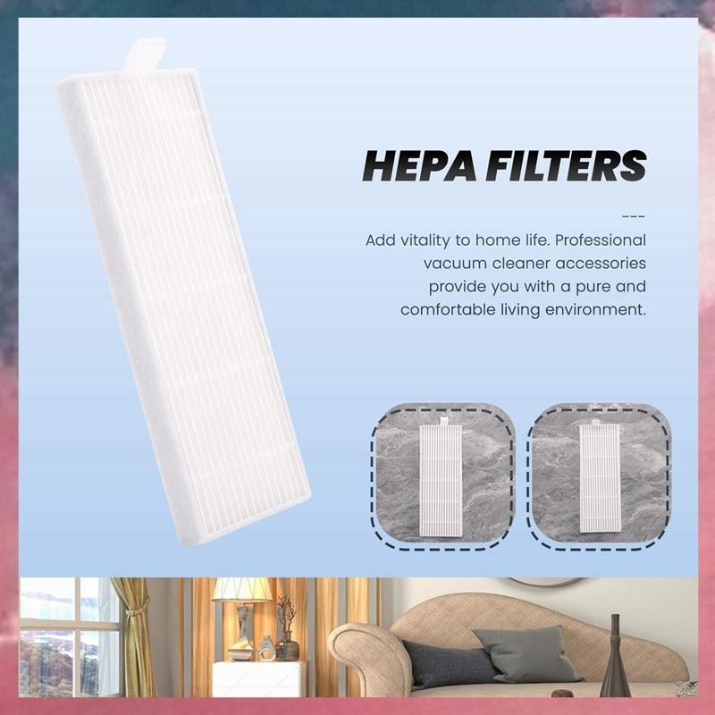 ใหม่ ฟองน้ํา 5 ชิ้น + ตัวกรอง Hepa 5 ชิ้นสําหรับเปลี่ยน chuwi ilife A4 เครื่องดูดฝุ่นหุ่นยนต์