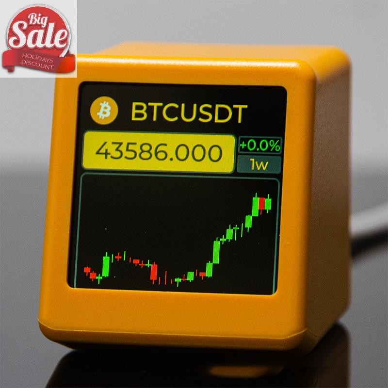 Af NerdMiner BitCoin Crypto,หุ้น,Futures,อัตราแลกเปลี่ยนสกุลเงิน,ราคา Tracker Ticker,Time Clock Weat