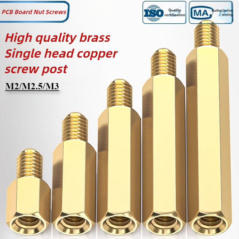 M2/M2.5/M3 ทองแดงเสาทองเหลือง Standoff Circuit Spacer PCB สกรูน็อต,โพสต์ทองแดงหกเหลี่ยม,โพสต์สกรูทองแดงหัวเดียว,คอมพิวเตอร์กรณีเมนบอร์ดสกรู,สนับสนุนโพสต์