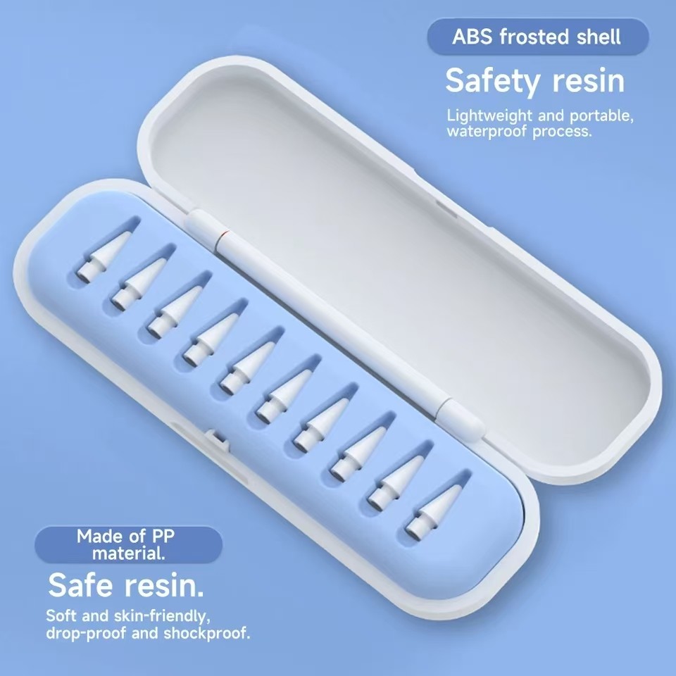 4/6/8/10/12 ชิ้นปลายดินสอกล่องคุณภาพสูงเปลี่ยนเคล็ดลับสําหรับดินสอ 2 1 Gen สําหรับ i/Pad Pro USB C ดินสอ Nib