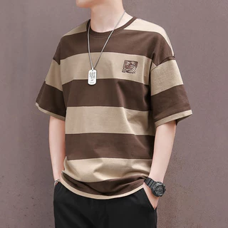 เสื้อลายทาง men clothes ชุดผู้ชาย men tshirt เสื้อผู้ชาย