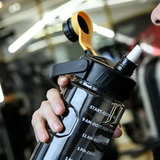FARL ขวดน้ํากีฬา, 1.5L/2L/3L พร้อมขวดเครื่องดื่มมาร์กเกอร์เวลา, เหยือกน้ํารั่วซึมความจุขนาดใหญ่น้ําหนักเบา