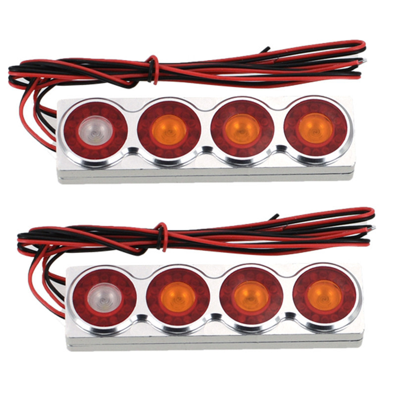 Led จําลองโลหะ Angel Eye ไฟท้ายสําหรับ 1/14 Tamiya RC รถบรรทุกรถ Man Scania 620 3363 55352 Diy อะไหล