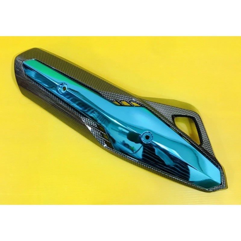 กันร้อนท่อ Click125i ,Click125i 2011-2014 ,PCX125 2011-2014 เคฟล่า/ฟ้า อย่างดี(SK) กันร้อนท่อpcx125 